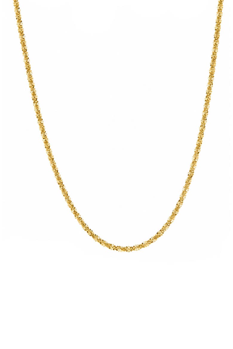 Twisted Rock Chain Necklace, Main, color, GOLD PLATED