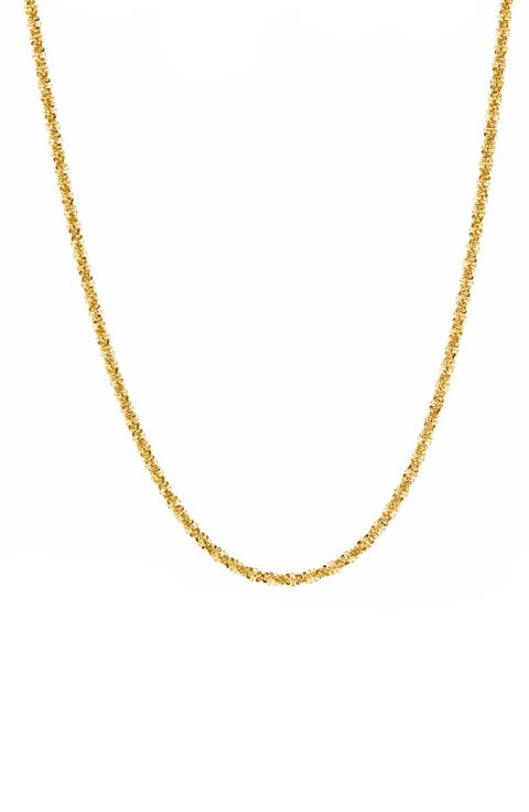 Twisted Rock Chain Necklace