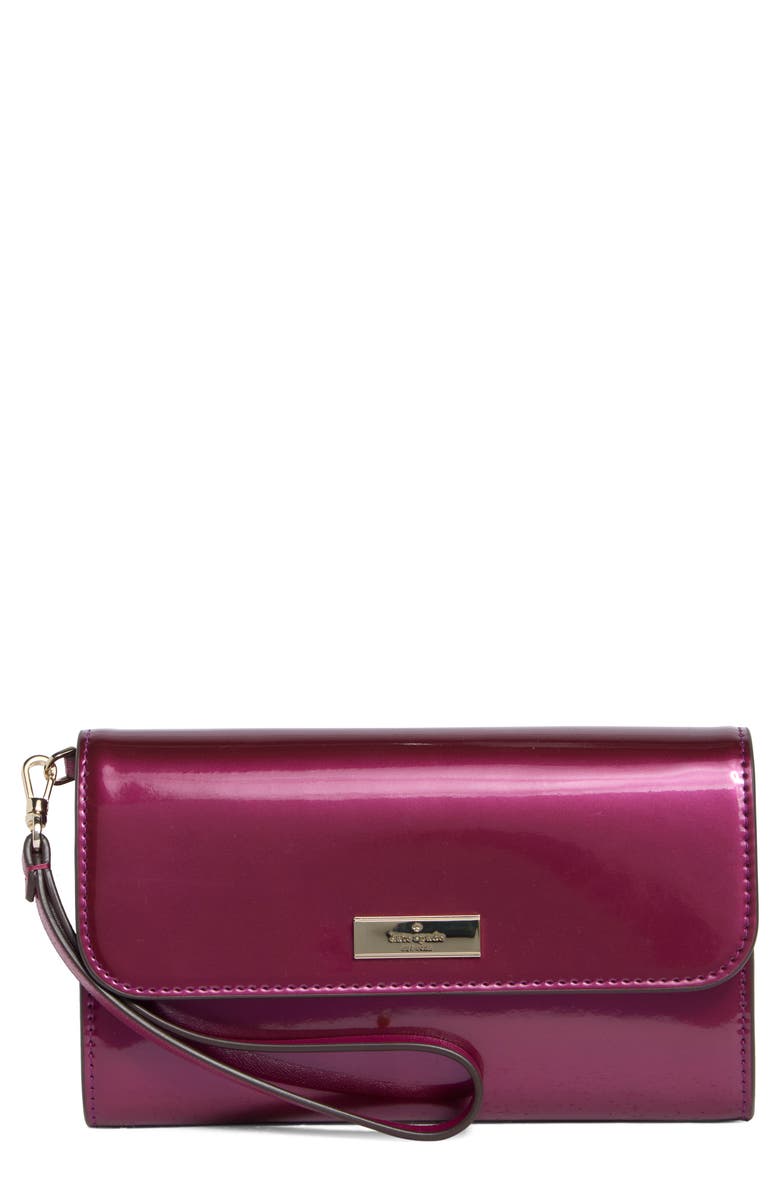 Kate Spade New York kenzie wristlet wallet, Main, color, Dark Raspberry