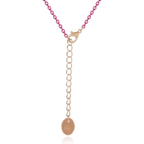 Juicy Couture Kids Pastel Beaded Heart Necklace In Multi