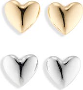 Tasha 2-Pack Heart Stud Earrings