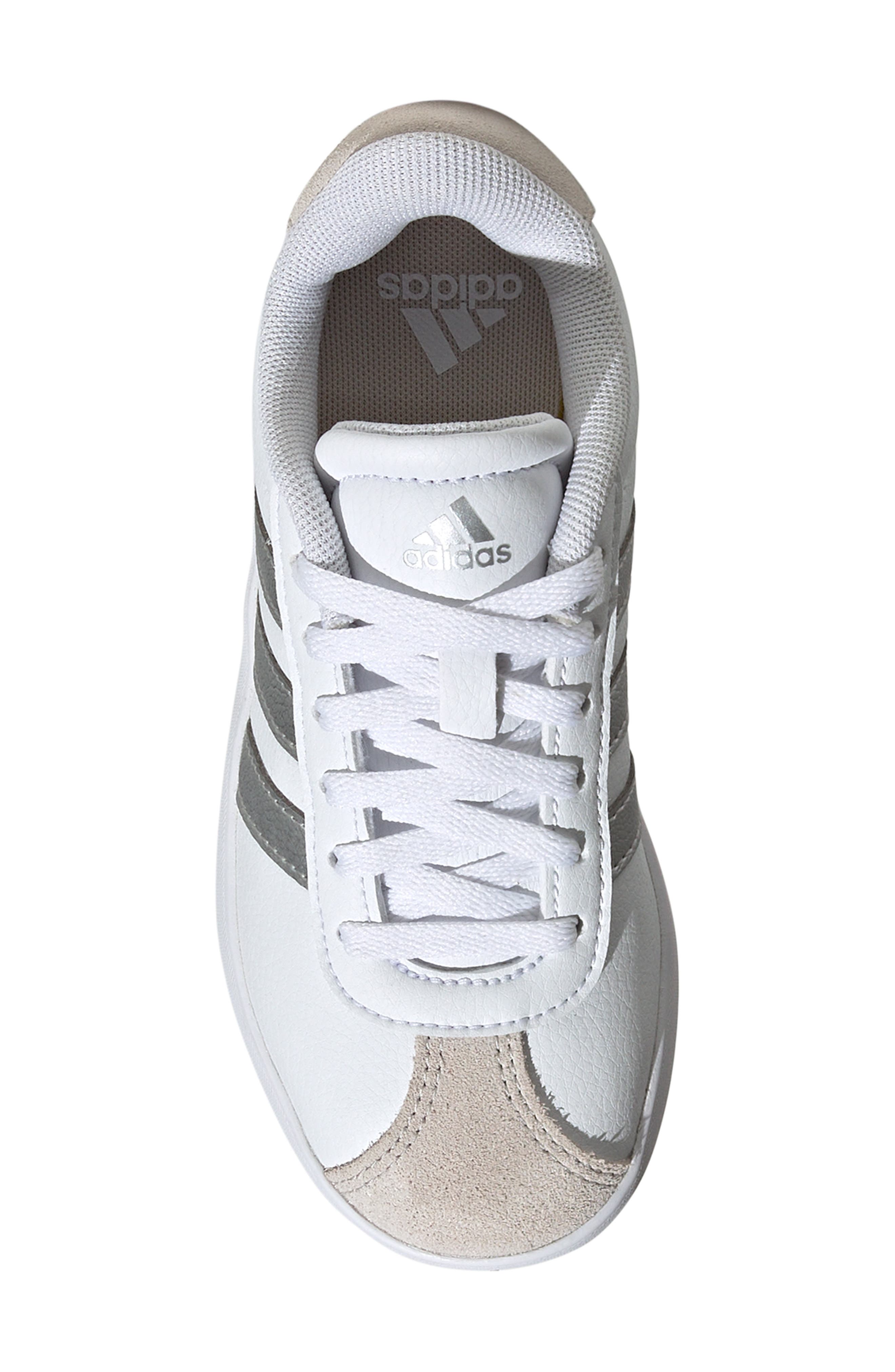Kids' VL Court 3.0 Sneaker, Alternate, color, FTWWHT/SIL