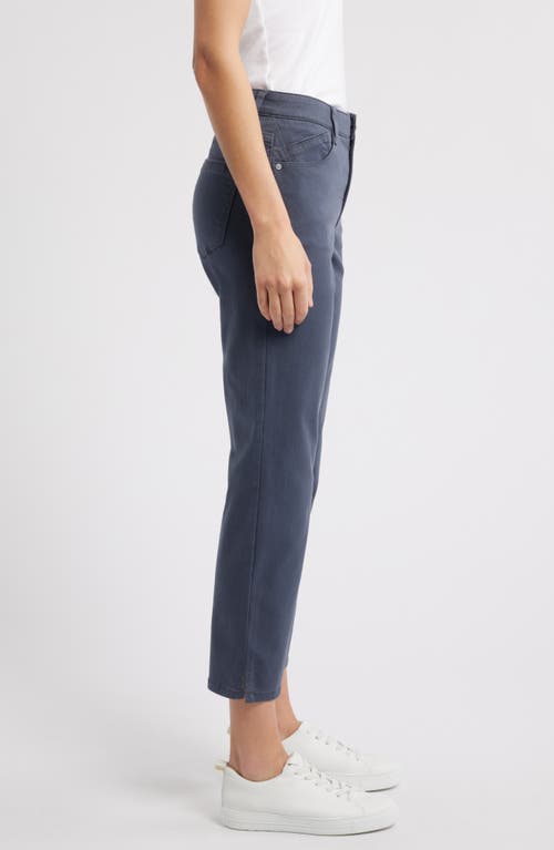 Wit & Wisdom High Waist Straight Leg Stretch Twill Pants In Shadow