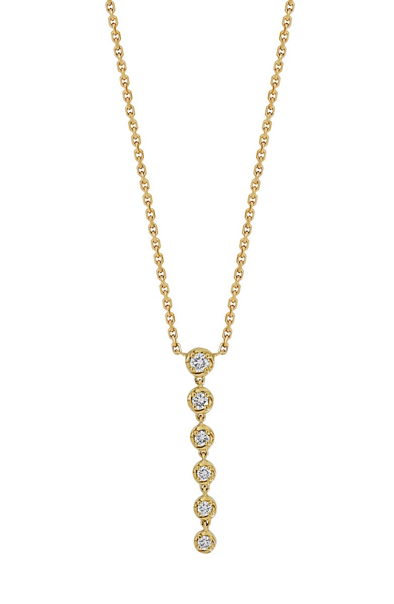 Bony Levy Monaco Diamond Linear Pendant Necklace, Main, color, 18K Yellow Gold