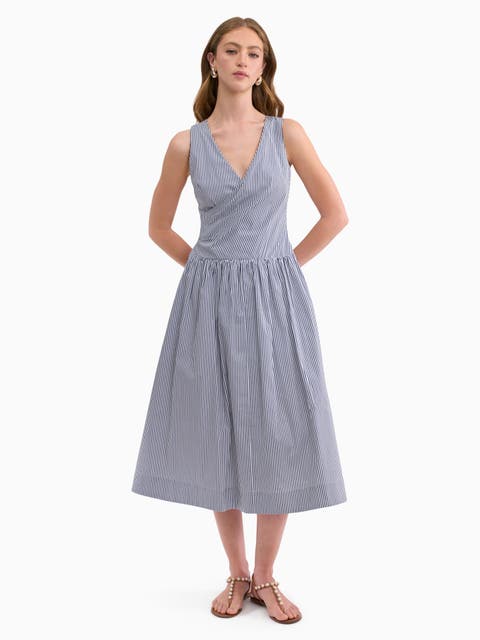 Joselene Poplin Wrap Dress