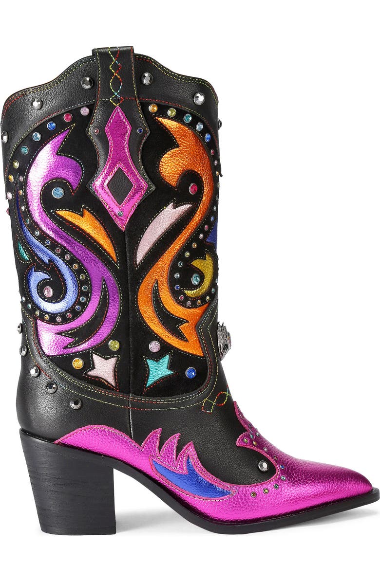 Kurt Geiger London Kensington Western Boot, Main, color, Charcoal