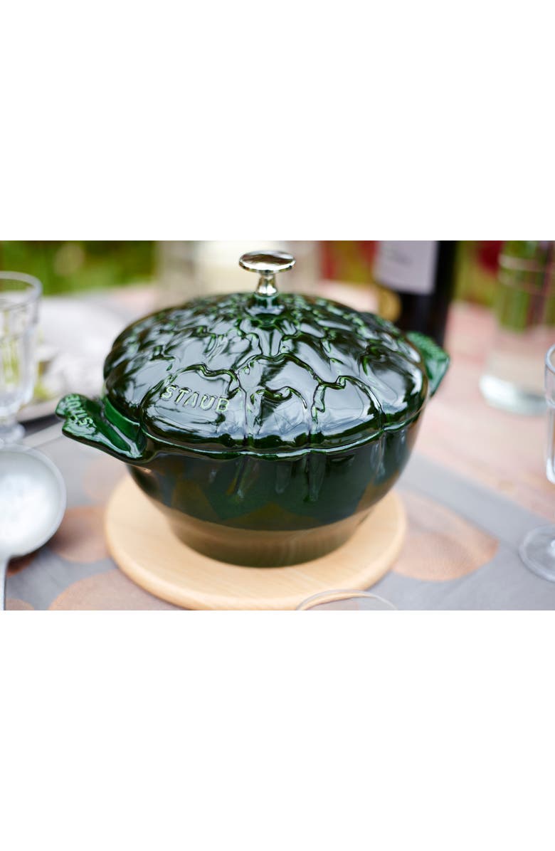 Staub 3-Quart Enameled Artichoke Cast Iron Dutch Oven, Alternate, color, Basil