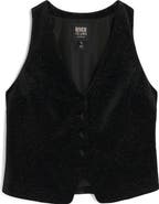River Island Sparkle Button Front Waistcoat