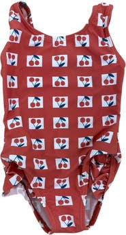 Sunburnt Girl Checked Scoop Neck Ruffle Leg Romper