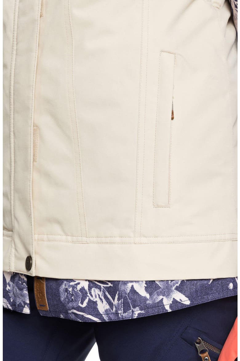 Ceder Snow Jacket, Alternate, color, MID DENIM BLEACHED FLOWERS