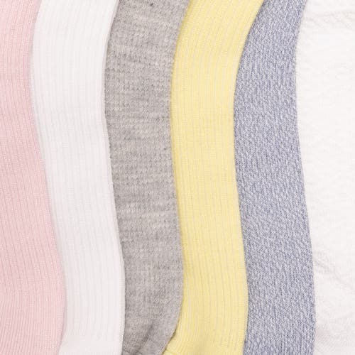 Muk Luks Whisper Soft Crew Socks 6 Pair Pack In Pink