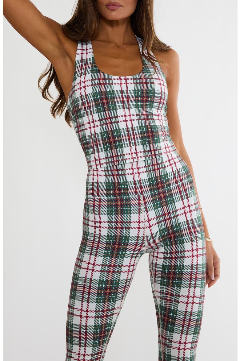 Yara Performance Tank, Main, color, FROSTED PINE PLAID