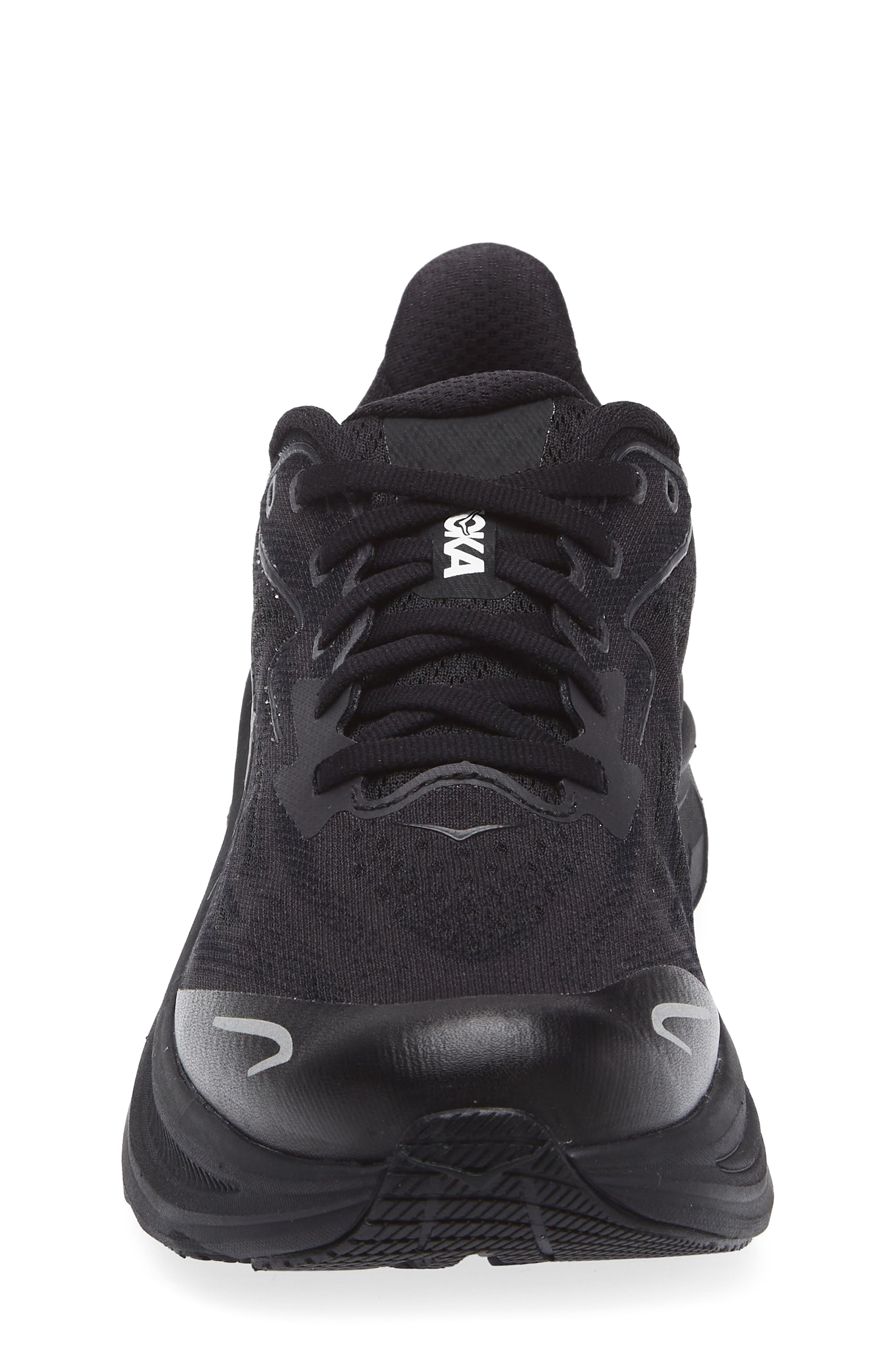 HOKA Kids' Clifton 10 Running Sneaker, Alternate, color, Black / Black