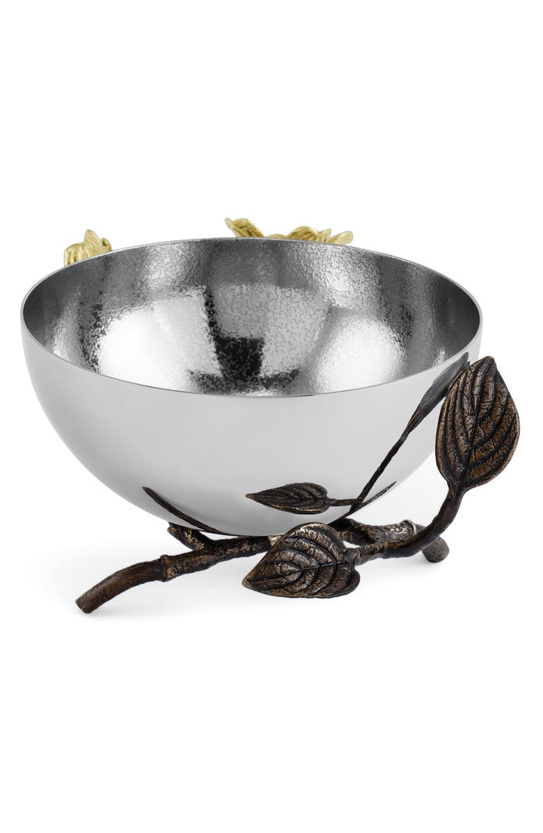 Michael Aram Dogwood Small Bowl, Alternate, color, Silver/ Gold/ Brass