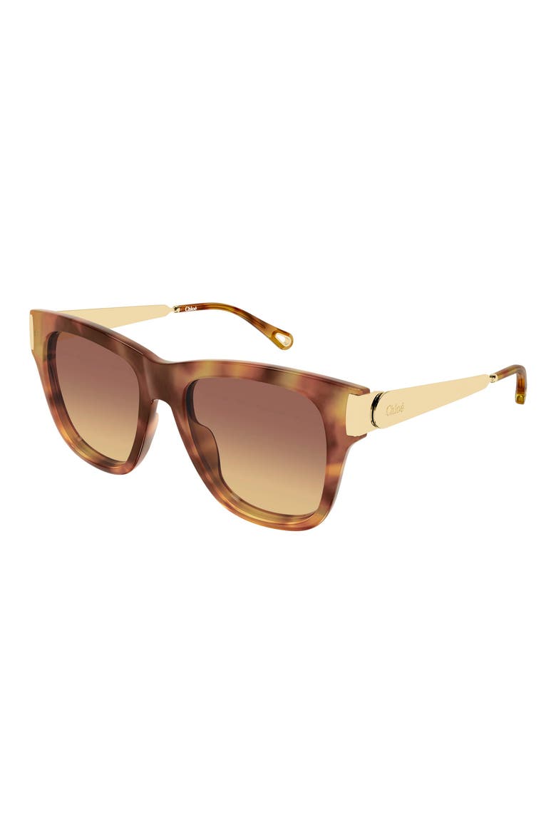 53mm Cat Eye Sunglasses, Alternate, color, HAVANA