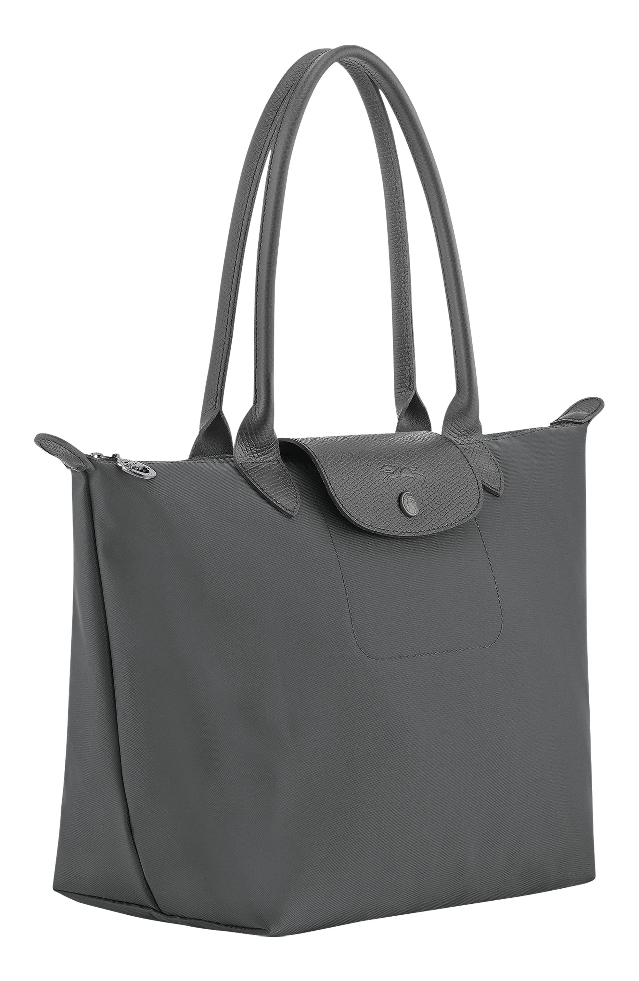 Medium Le Pliage One Nylon Shoulder Tote, Alternate, color, ANTHRACITE