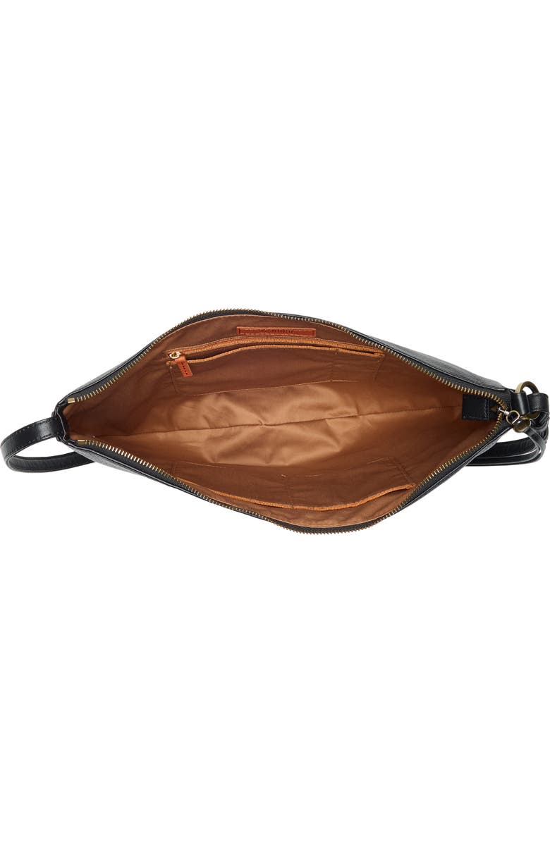 HOBO Cosmo Leather Shoulder Bag, Alternate, color, Black