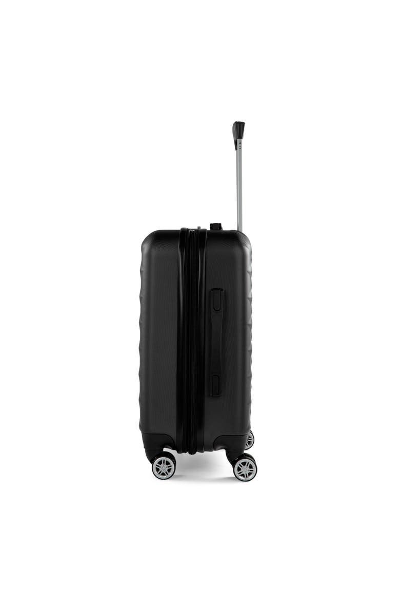 Manhattan 3 Piece Hardside Luggage Set, Alternate, color, Black