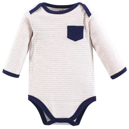 Touched By Nature Organic Cotton Long-sleeve Bodysuits In White