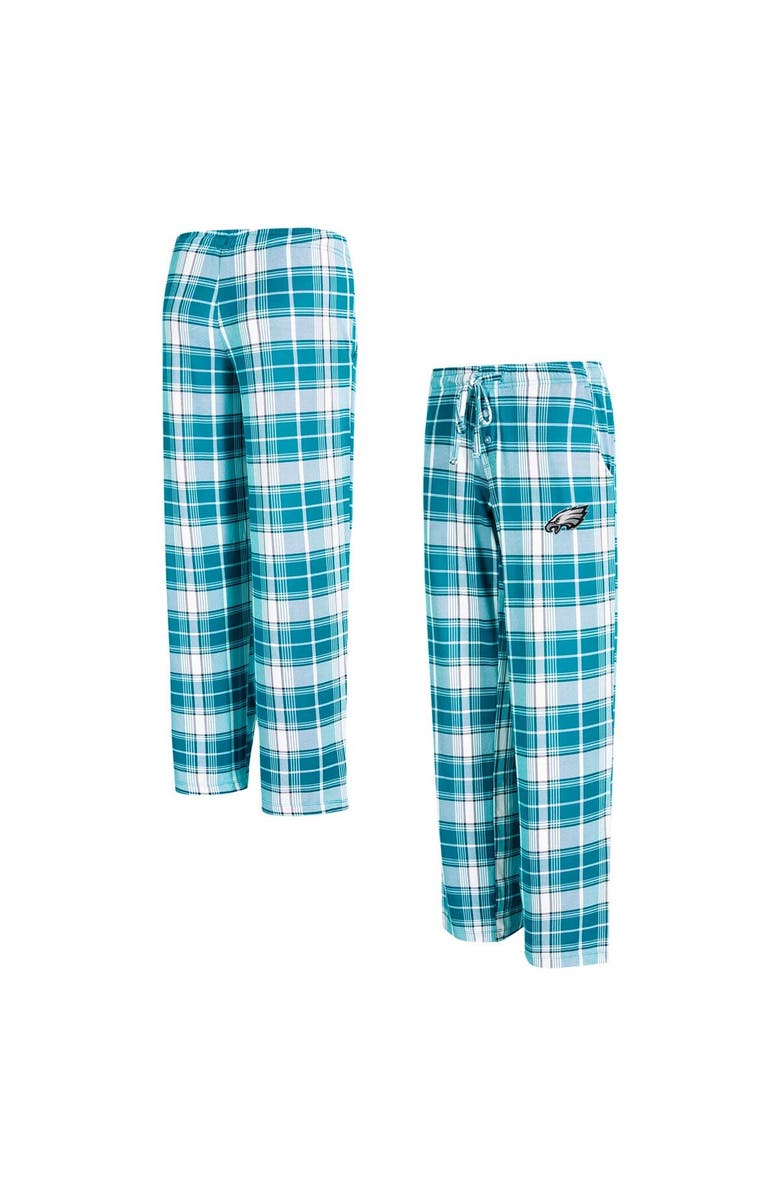 CONCEPTS SPORT Women's Concepts Sport Midnight Green Philadelphia Eagles Ashford Plaid Knit Pants, Main, color, 