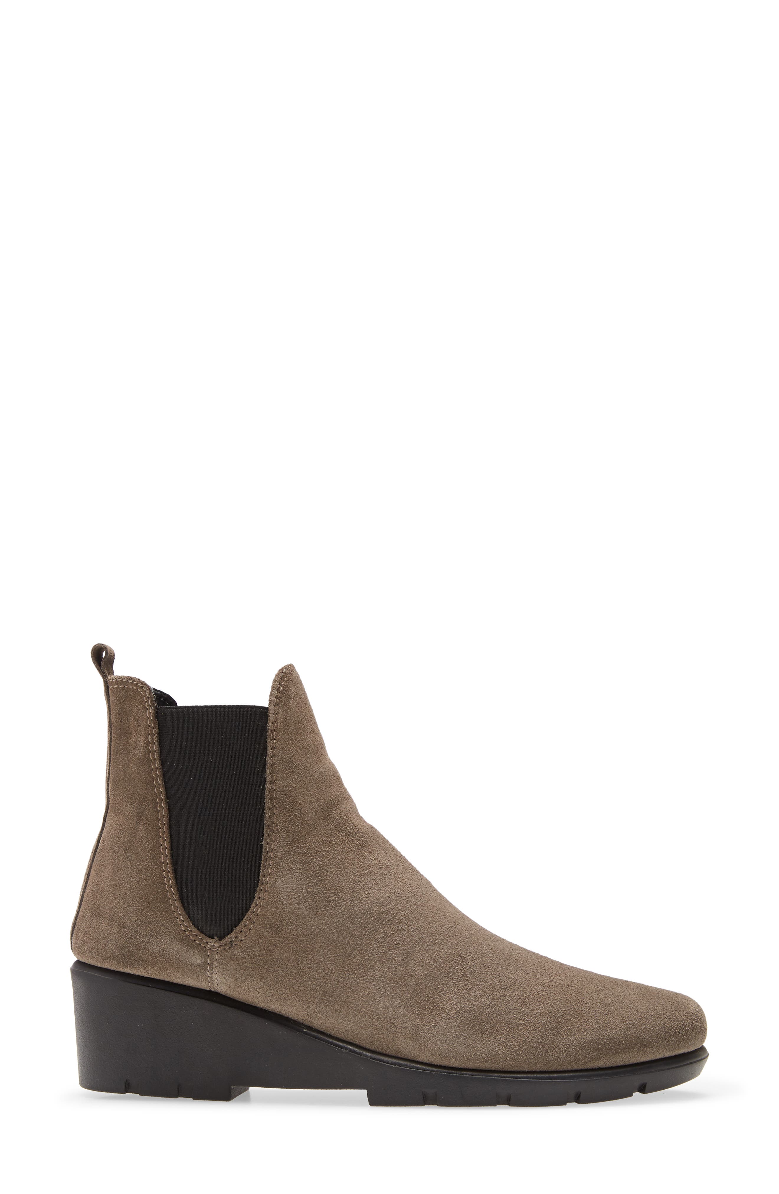 Slimmer Chelsea Wedge Boot, Alternate, color, TAUPE SUEDE