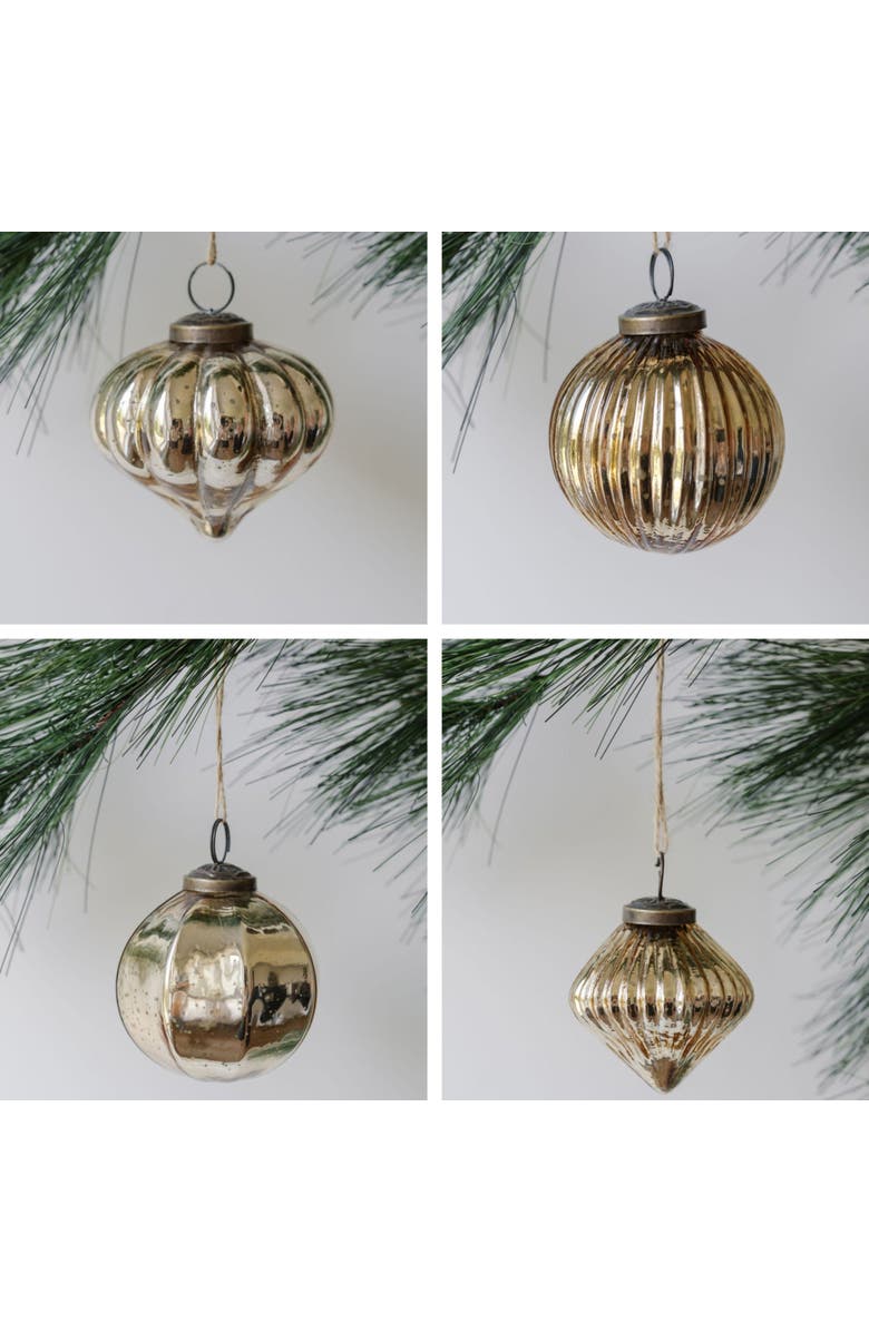 CG Hunter 3" Mercury Glass Ornament, Main, color, Gold