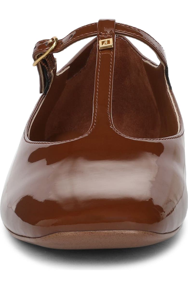 Franco Sarto Marylee T-Strap Flat, Alternate, color, Saddle Tan