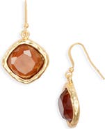 Karine Sultan Mocha Stone Drop Earrings