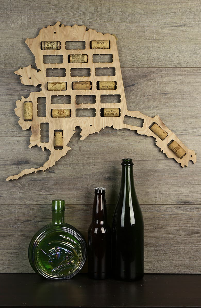 BeerCapTrap State Map Wine Cork Trap, Alternate, color,