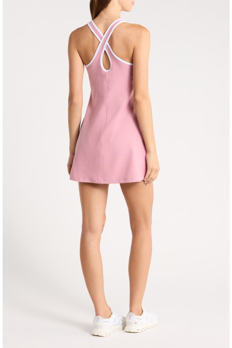 Spacedye Starting Line Active Minidress, Alternate, color, BALLET PINK HEATHER
