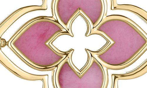 Roberto Coin Venetian Princess Pirouette Diamond Pavé Flower Pendant Necklace In Gold