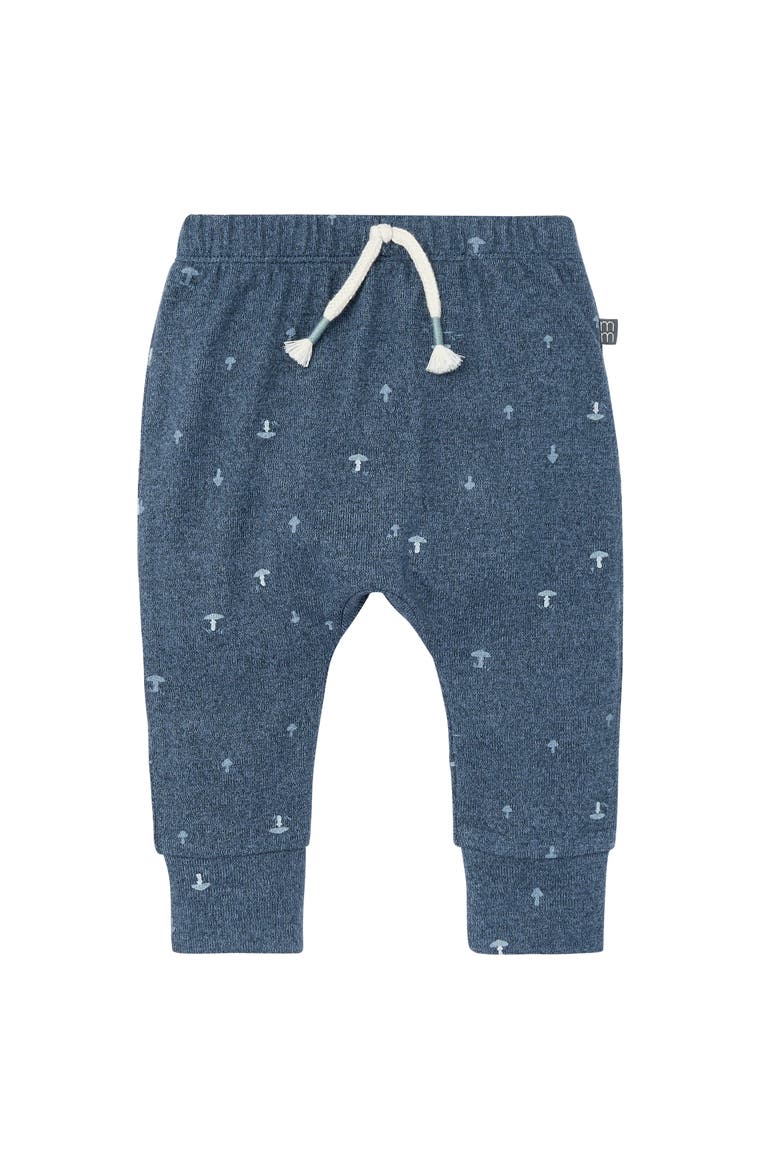 Brushed Hacci Top And Pant Set (baby), Alternate, color, Navy Mushroom