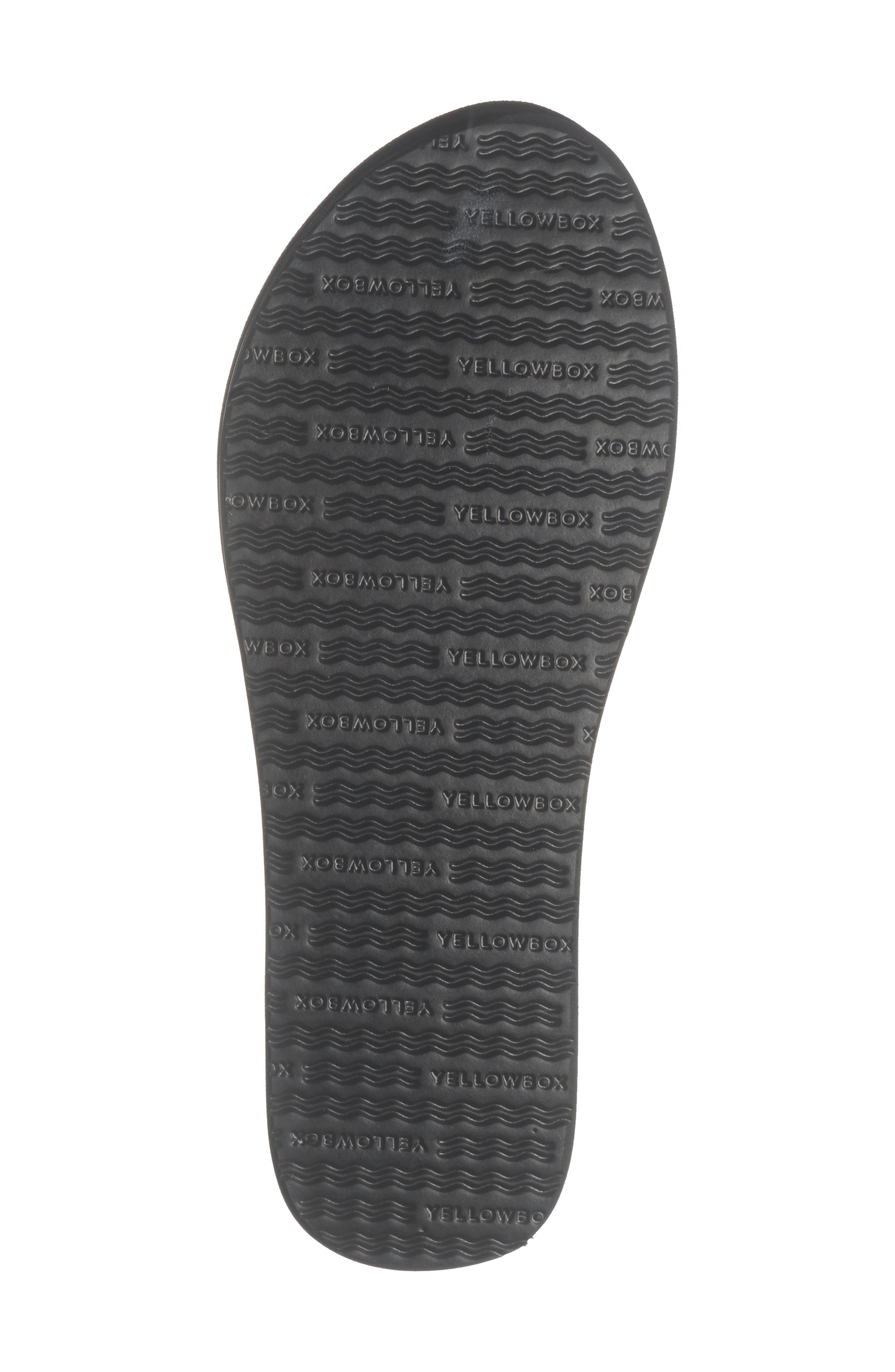 Yellow Box Premium Marcy Flip Flop Sandal, Alternate, color, Black