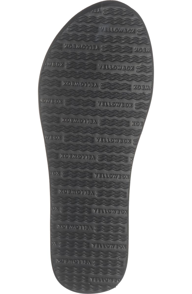 Yellow Box Premium Marcy Flip Flop Sandal, Alternate, color, Black