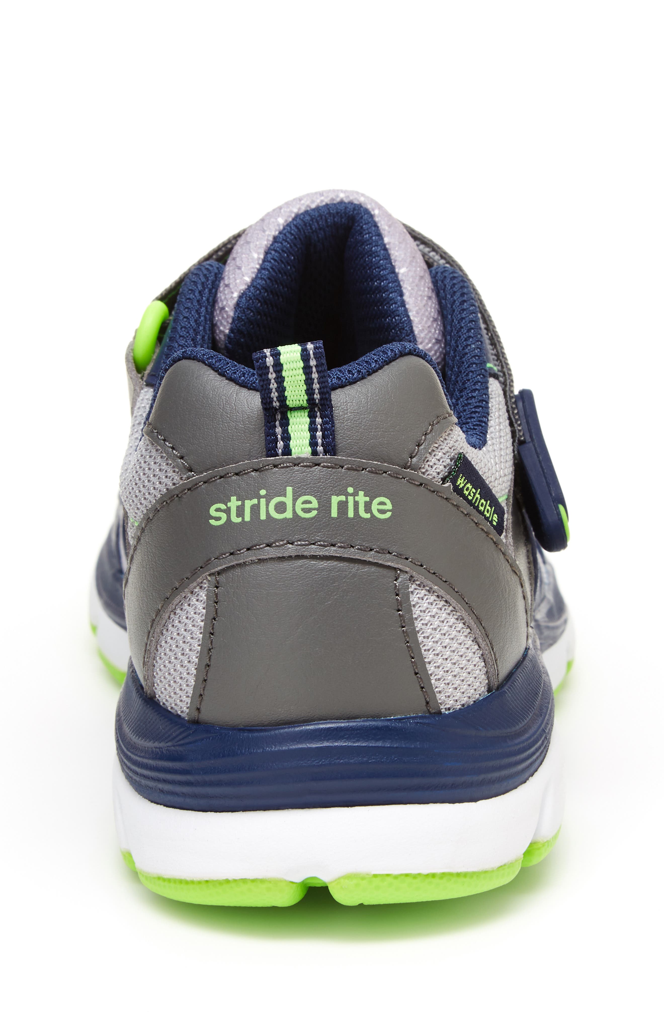 Made 2 Play® Ashton Sneaker, Alternate, color, NAVY/ LIME