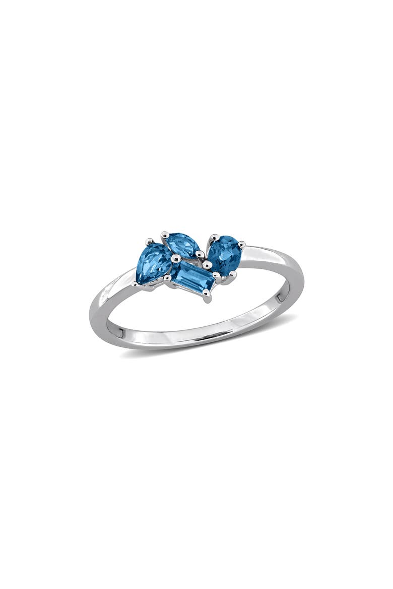 Multicut Stone Ring, Main, color, BLUE
