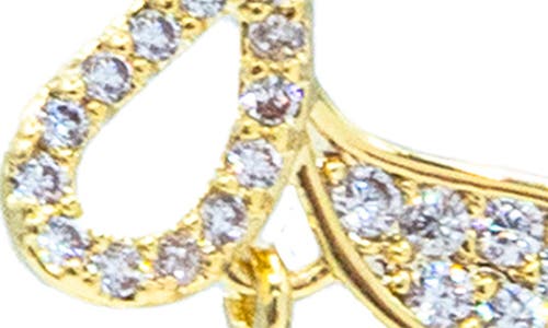 La Meno Cascade Glow Drop Earrings In Gold
