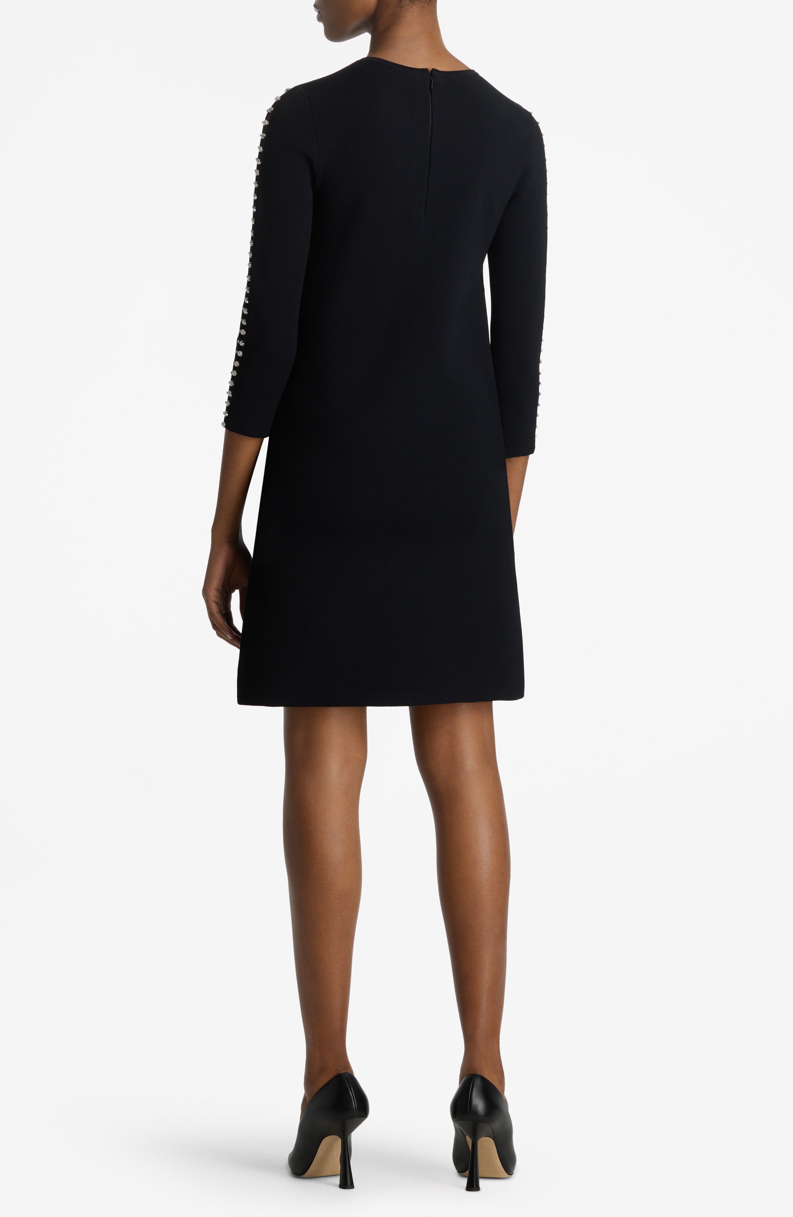 Embellished Milano Knit Dress - image 2
