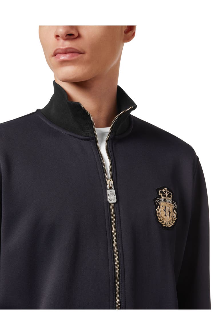 Tracksuit Jacket Ls Crest Men, Alternate, color, black