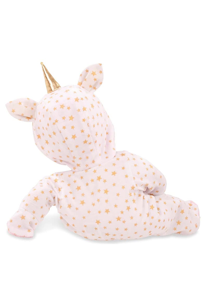 One Piece Unicorn Costume Pajama Sleeper For Baby Dolls, Alternate, color, Multicolored