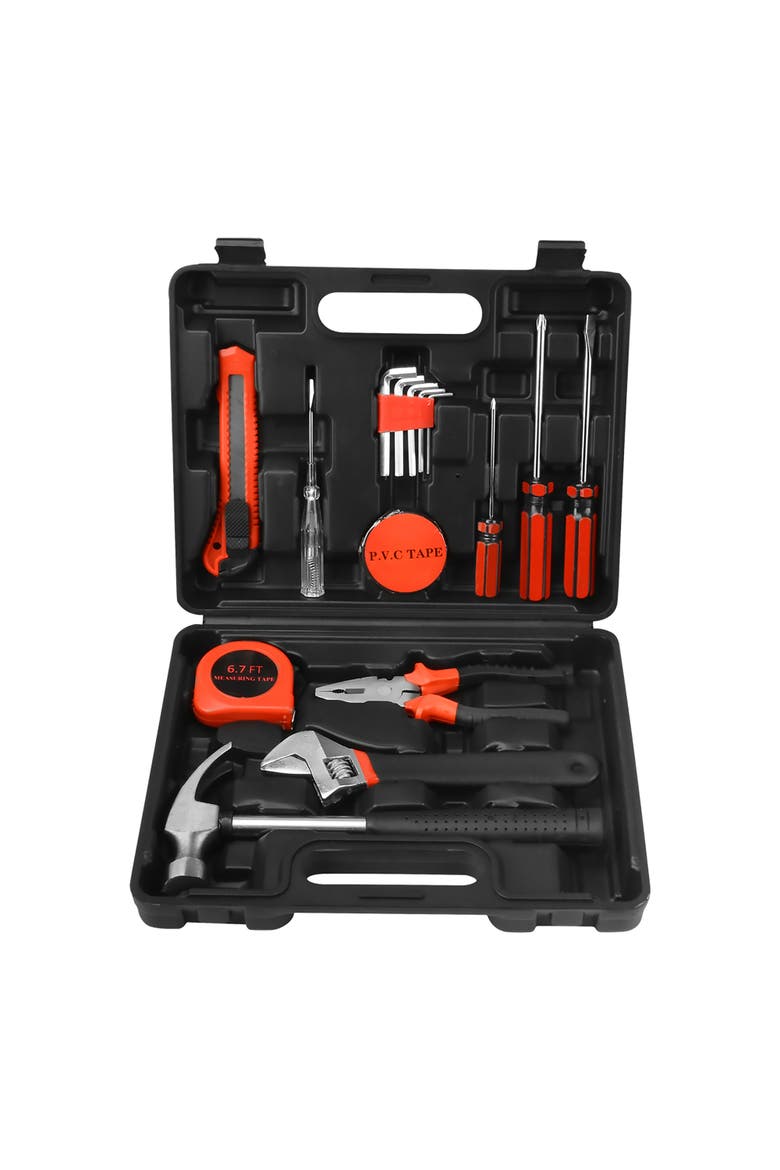 Handy Solutions 16-Piece Household Tool Kit, Main, color, Black