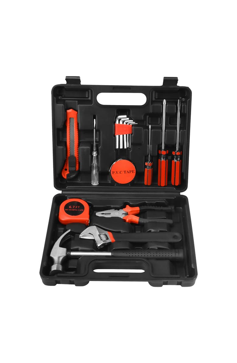 PURSONIC Handy Solutions 16-Piece Household Tool Kit, Main, color, Black