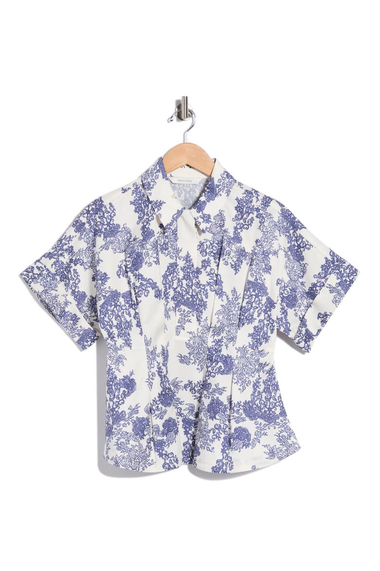 Lena Shine Top, Main, color, IVORY TOILE COMBO