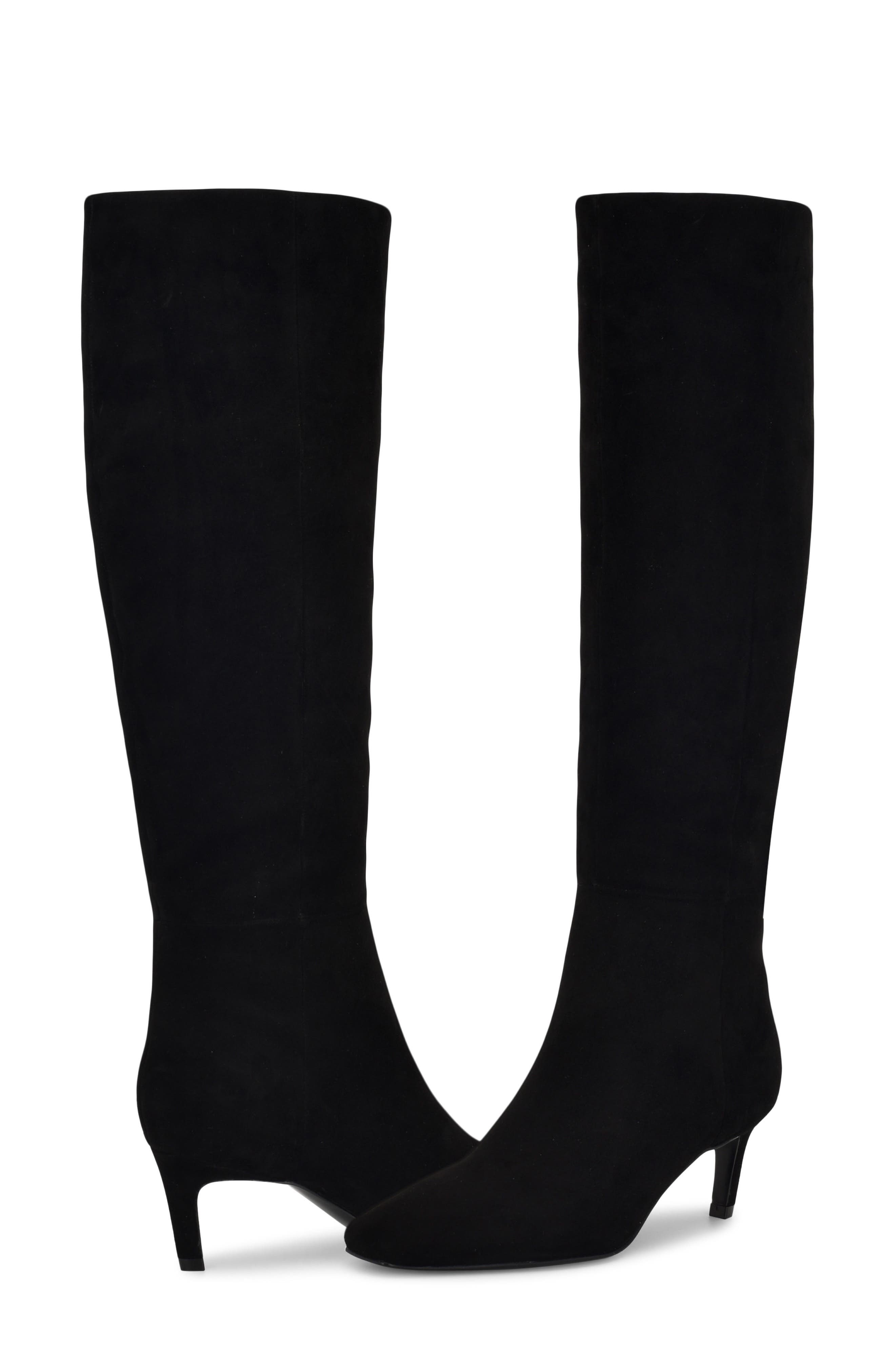 Caddy Knee High Boot, Alternate, color, BLACK SUEDE