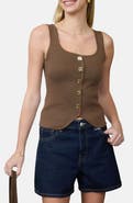 Blu Pepper Buttoned Sweater Tank