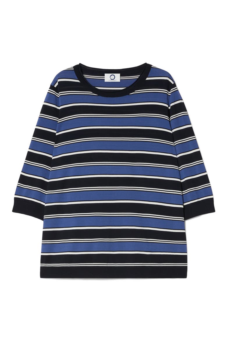 Stripe Sweater, Alternate, color, MIDNIGHT BLUE