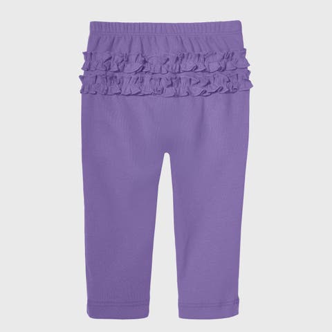 Baby Girl Ruffle Butt Soft Cotton Leggings (Baby)