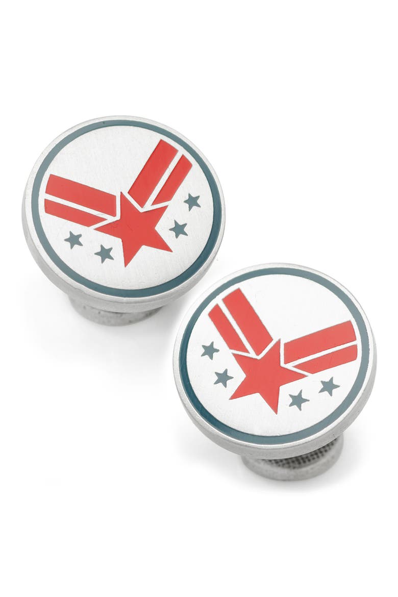 War Machine Cuff Links, Main, color, RED