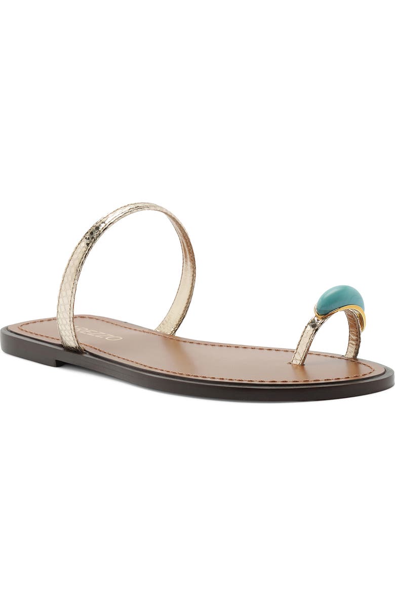 Arezzo Sophie Slide Sandal, Main, color, Platino