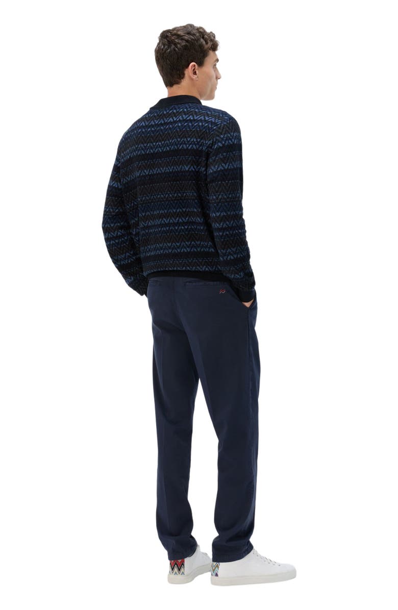 Missoni Chino Pants In Cotton, Alternate, color, Blue